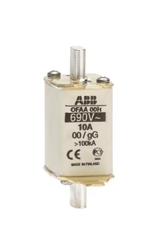 ABB OFAA00H 10A 3pcs ABB OFAA00H 690V 10A Fuses (3 Pieces)