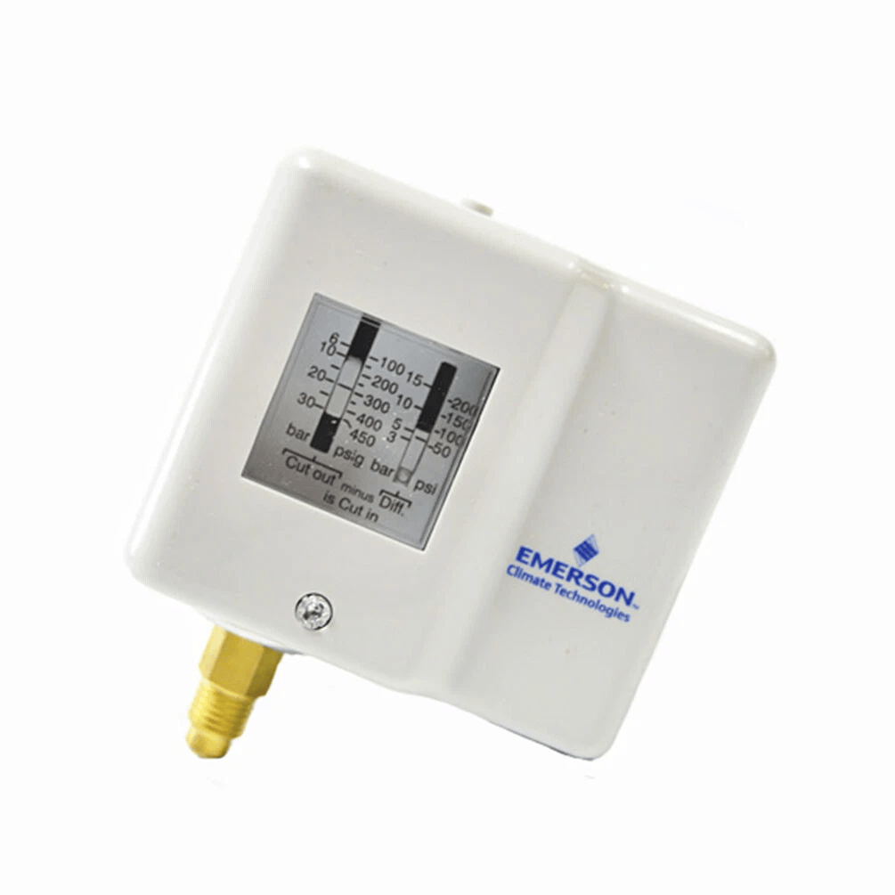 ALCO ALCO Emerson TS1-A2A Temperature Control Switch, -30 to +15°C Range, 2m Capillary Bulb, SPDT, Adjustable Differential, IP44, Original Anti-Freeze Switch for HVAC & Chillers