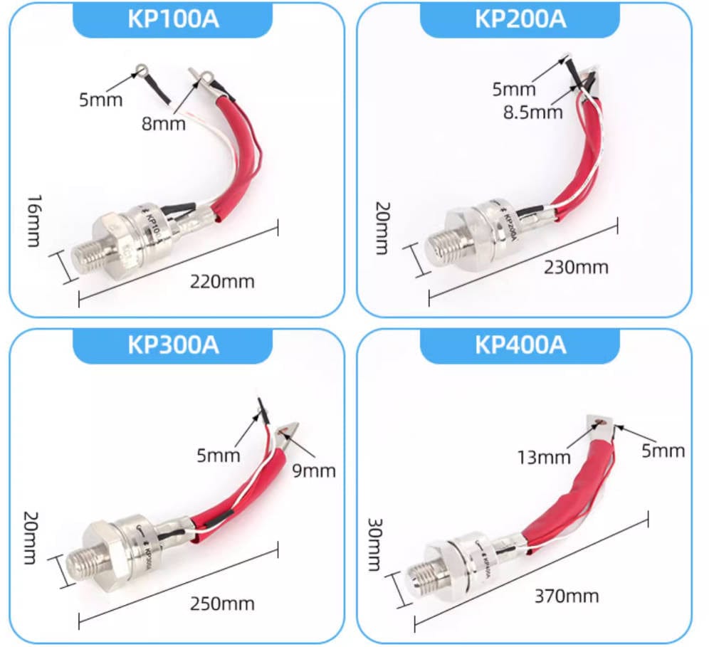 Apexon Thyristor control tube Thyristor control tube :  KP50A 200-2000V (10 Pieces)