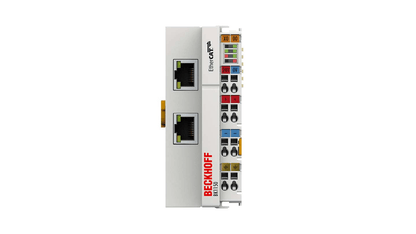 Beckhoff Ethernet Module Beckhoff BK1150 EtherCAT Compact Bus Coupler, 2x RJ45 100 Mbit/s, 1024 In/1024 Out, 24V DC, 44×100×68 mm