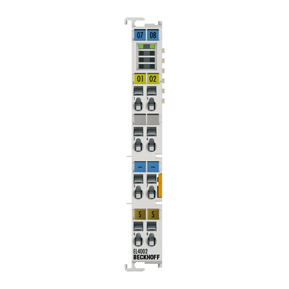 Beckhoff Ethernet Module Beckhoff EL4002 EtherCAT Terminal 2-Channel Analog Output, 0–10 V, 12-bit, 12×100×68 mm