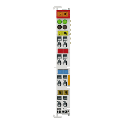 Beckhoff Ethernet Module Beckhoff KL2012 Bus Terminal Digital Output, 24V DC, 0.5A per Channel, 2 Channels, 12×100×68 mm