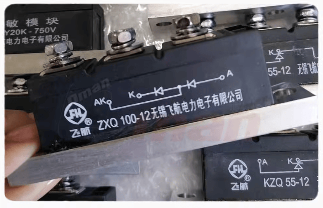 Bro-Electric KZQ25-12 3pcs Thyristor rectifier module : KZQ25-12 ( Mounting dimensions 80*20 ) (3 Pieces)
