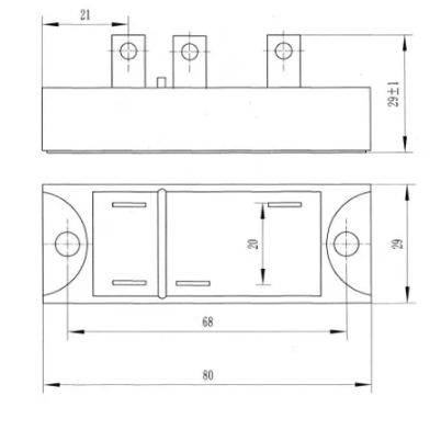 Bro-Electric Rectifier control module : MDQ30-8 MDQ30-10 30A ( Mounting dimensions 68*29 ) (5 Pieces)