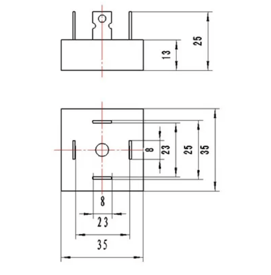 Bro-Electric XQ20-10 5pcs Rectifier control module : XQ20-10 20A 1000V ( 35*35 ) (5 Pieces)