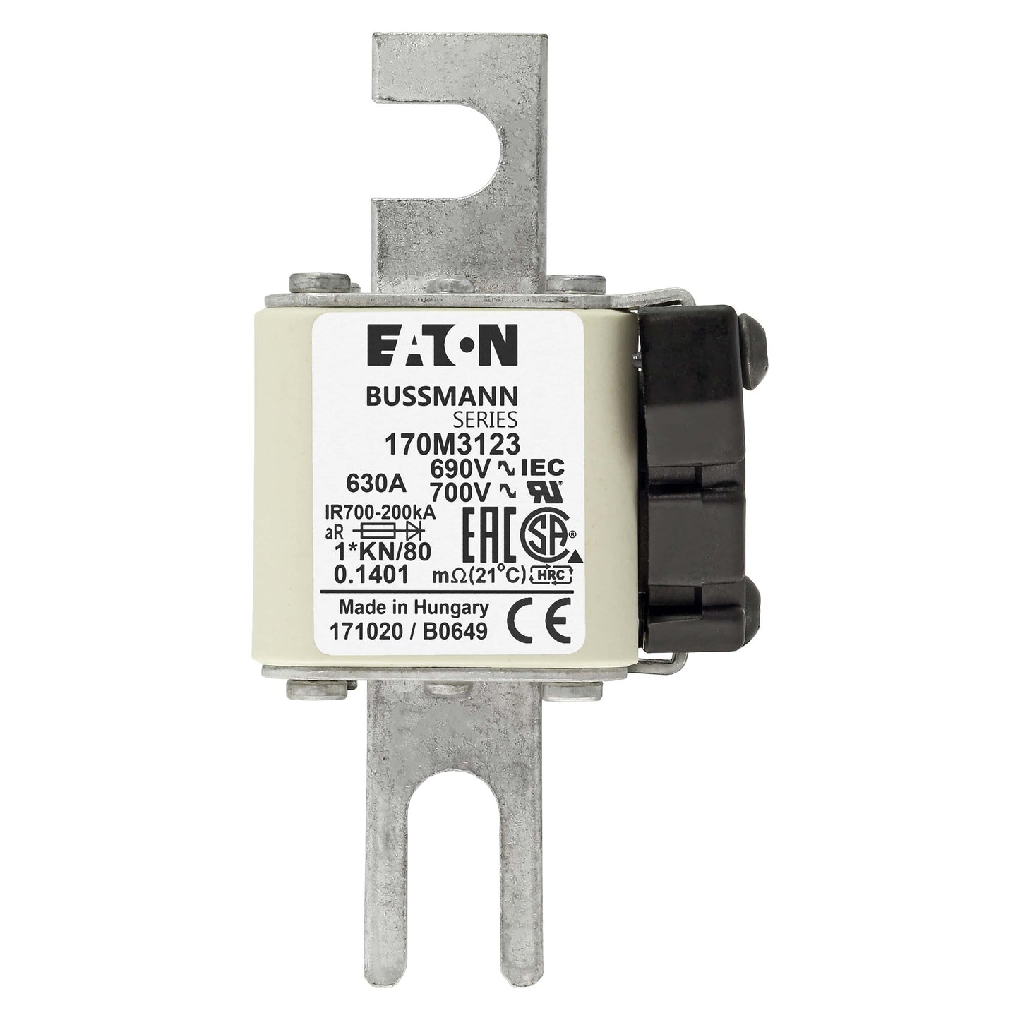Bussmann 170M3123 3pcs Bussmann 170M3123 630A 690V Fuses