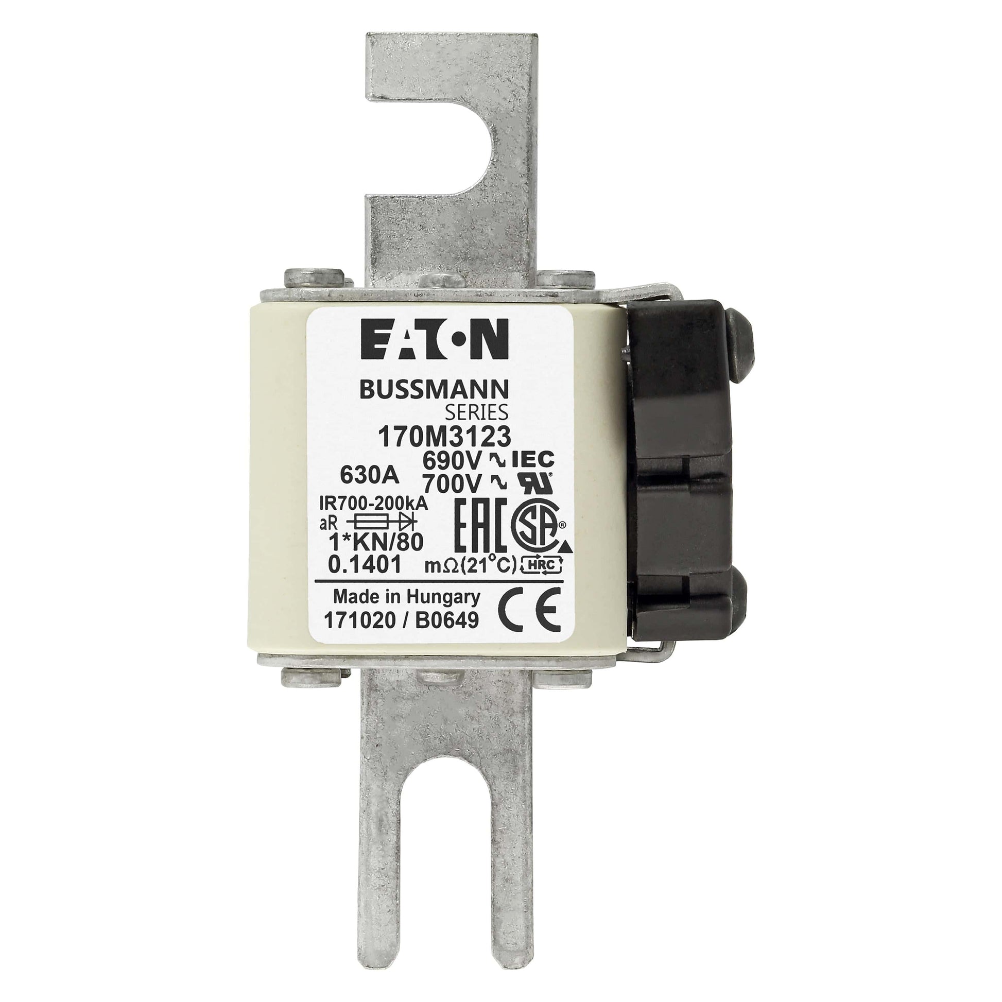 Bussmann 170M3123 3pcs Bussmann 170M3123 630A 690V Fuses
