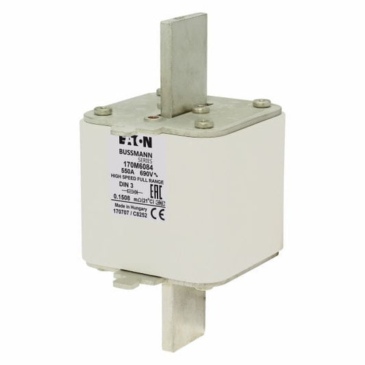 Bussmann 170M6084 3pcs Bussmann 170M6084 FUSE 550A 690V DIN 3 GR Fuses