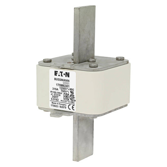 Bussmann 170M6301  3pcs Bussmann 170M6301 315A 1250V Fuses