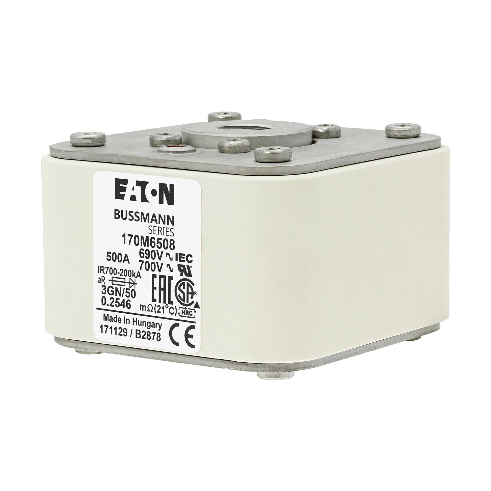 Bussmann 170M6508 3pcs Bussmann 170M6508 500A 690V Fuses