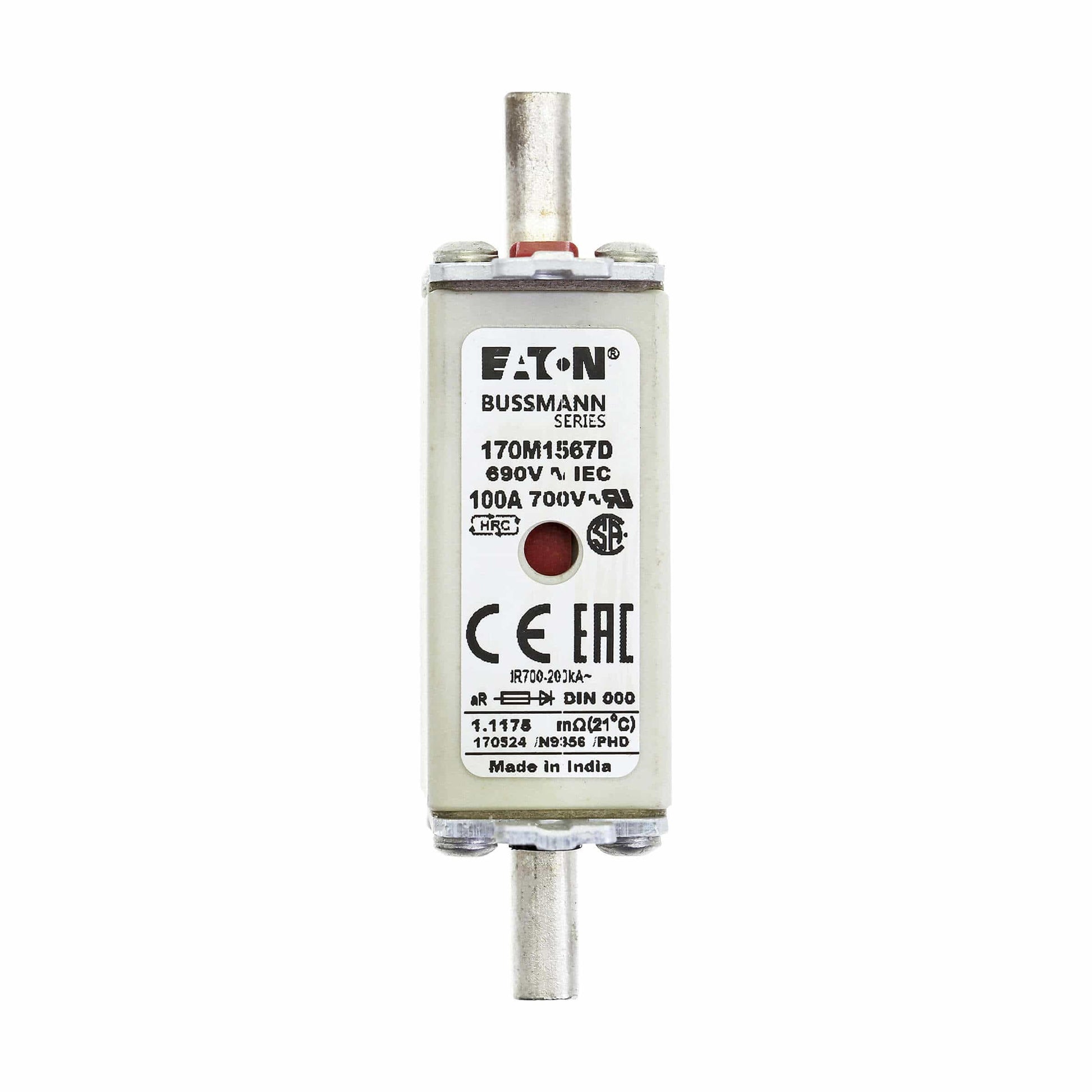 Bussmann Bussmann 170M1567 100A 690V Fuses (10 Pieces)