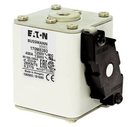 Bussmann Bussmann 170M5393 450A 1250V 2BKN/75 AR CU Fuse (3 Pieces)