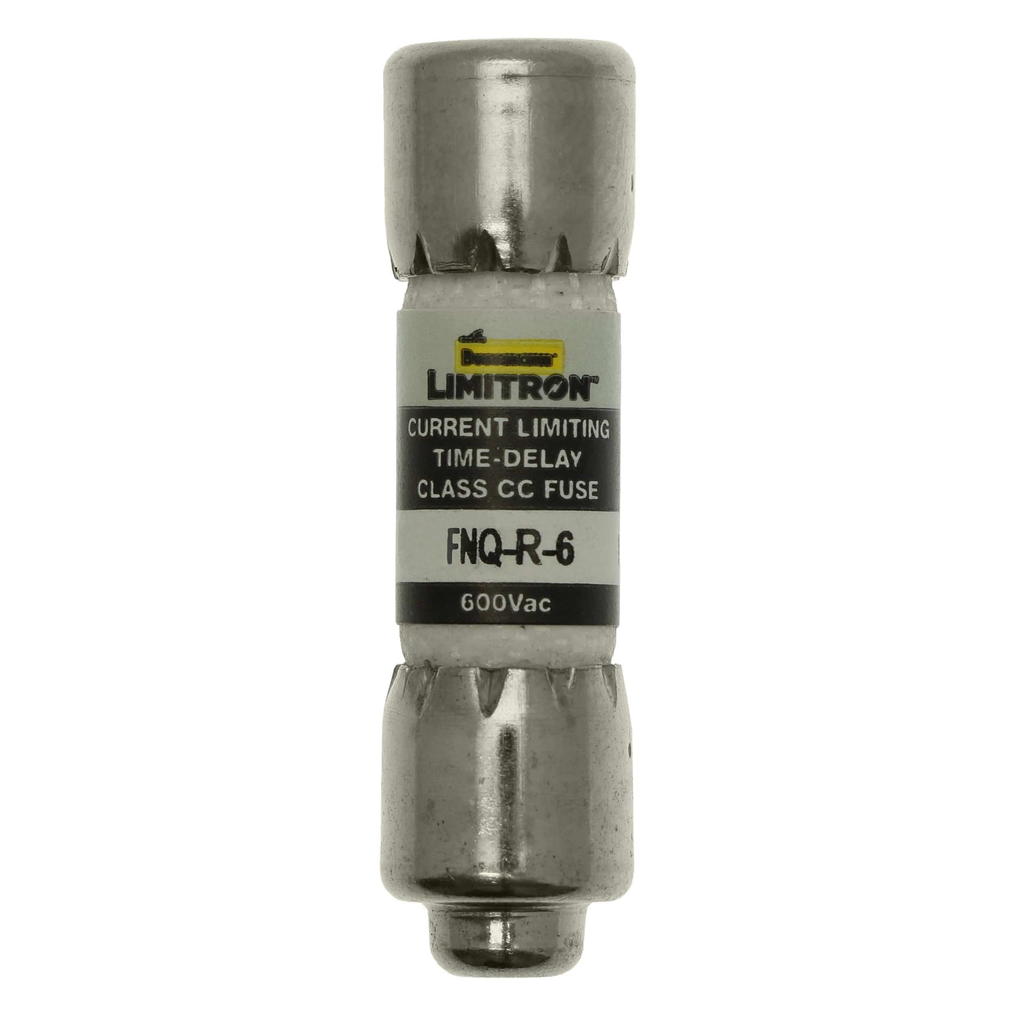 Bussmann Eaton Bussmann FNQ-R-6 Class CC Time-Delay Dual-Element Fuse, 6 A 600 VAC 200 kA Interrupting Rating – Pack of 10