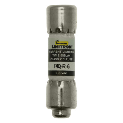 Bussmann Eaton Bussmann FNQ-R-6 Class CC Time-Delay Dual-Element Fuse, 6 A 600 VAC 200 kA Interrupting Rating – Pack of 10
