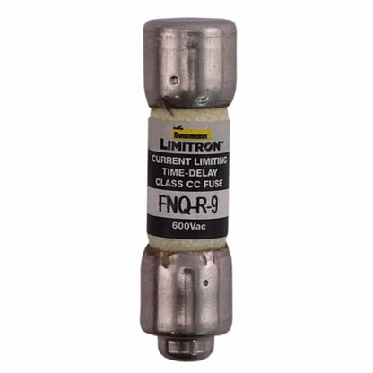 Bussmann Eaton Bussmann FNQ-R-9 Class CC Time-Delay Dual-Element Fuse, 9 A, 600 VAC, 200 kA Interrupting Rating – Pack of 10