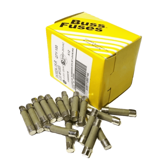 Bussmann Eaton Bussmann MDA-6-R Fuse, 6.3x32mm, 6A 250VAC/125VDC, Time-Delay Ceramic - Pack of 28