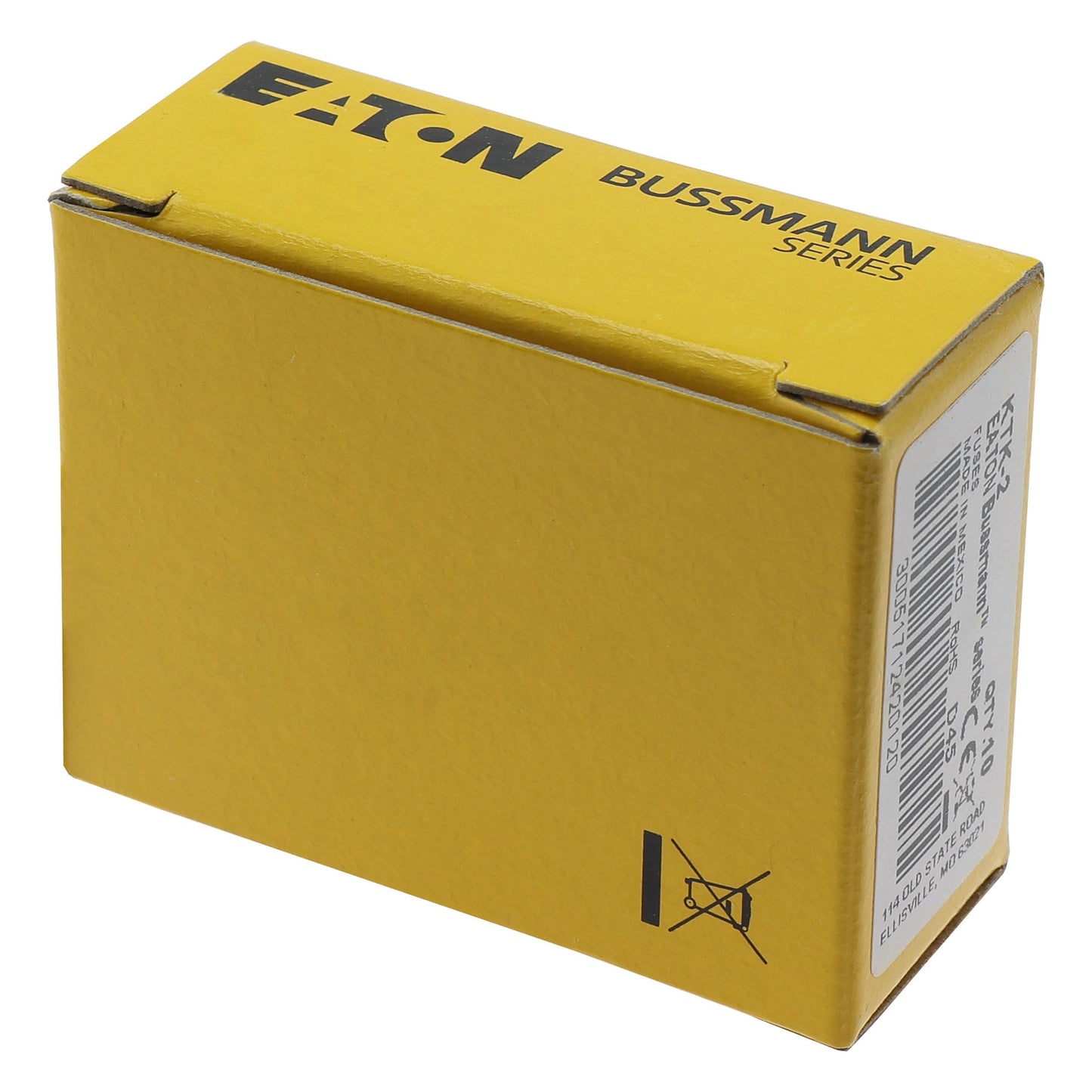 Bussmann KTK-2 10pcs Bussmann KTK-2 2A 600V Fuses (10 Pieces)