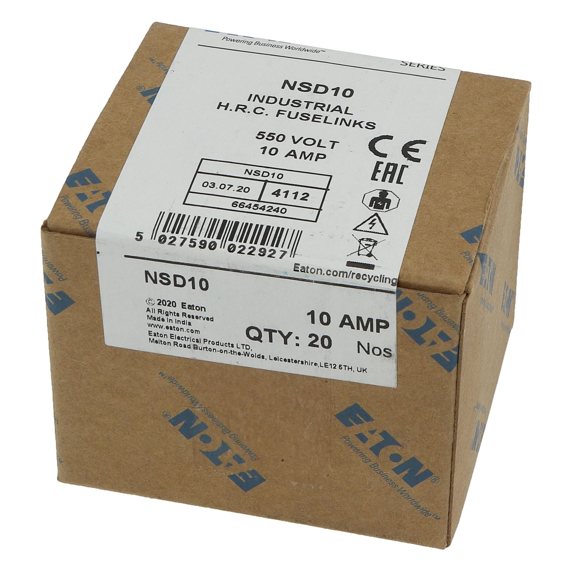 Bussmann NSD10 10pcs Bussmann NSD10 10A 550V gG BS88 Fuses