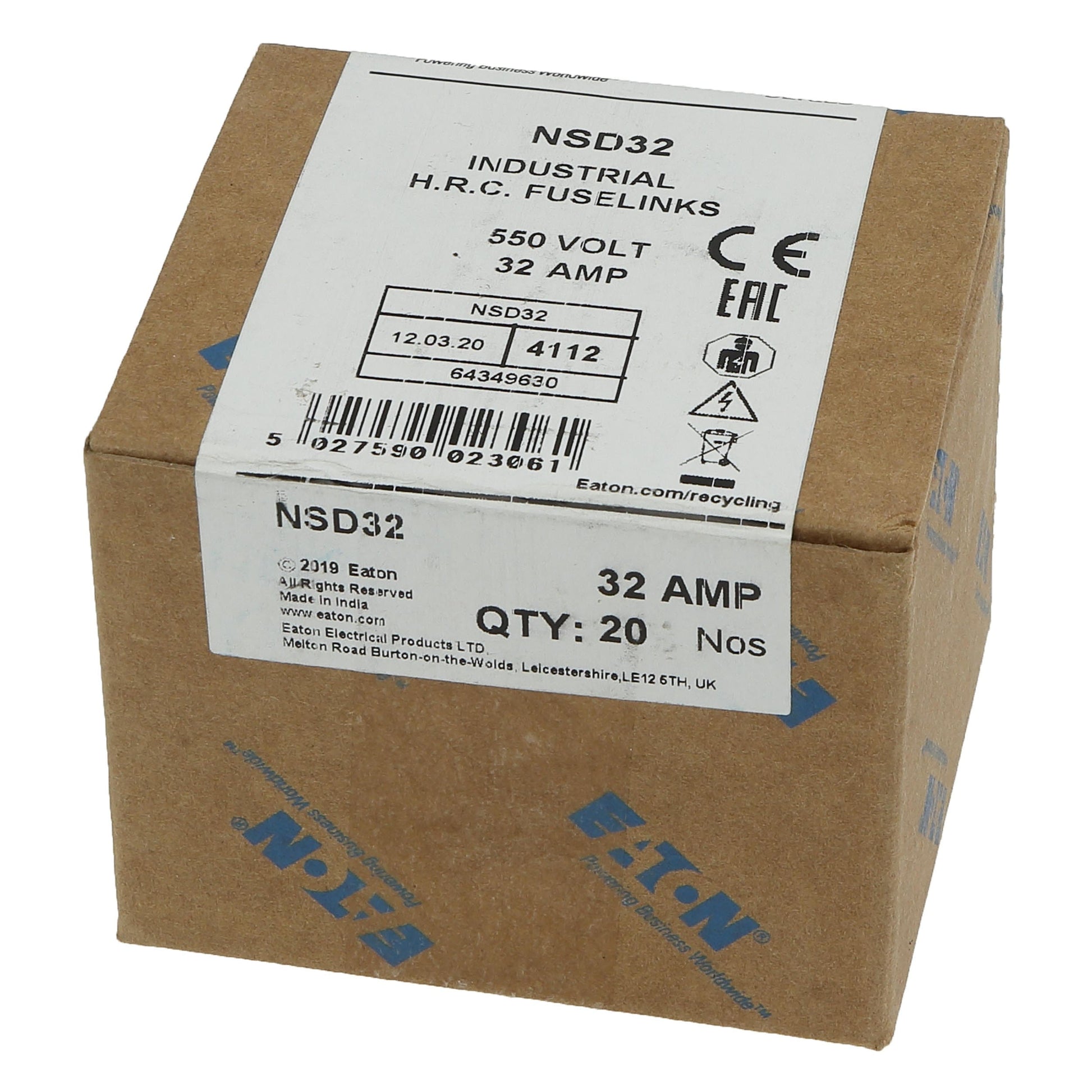 Bussmann NSD32 10pcs Bussmann NSD32 32A 550V gG BS88 Fuses