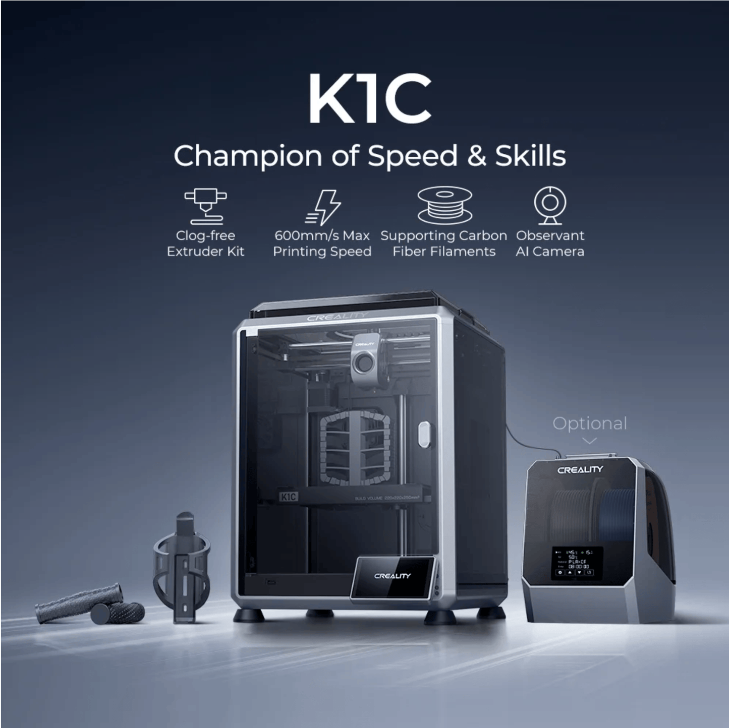 CREALITY 3D Printer K1C Carbon Fiber 3D Printer - Creality