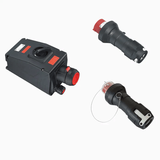 CZ Power Sockets CZ CZ0254 Explosion-proof Plug and Socket Device, GRP, 125A 690V, Ex db eb IIC T5 Gb T95℃ Db, IP65, IECEx ATEX Approved