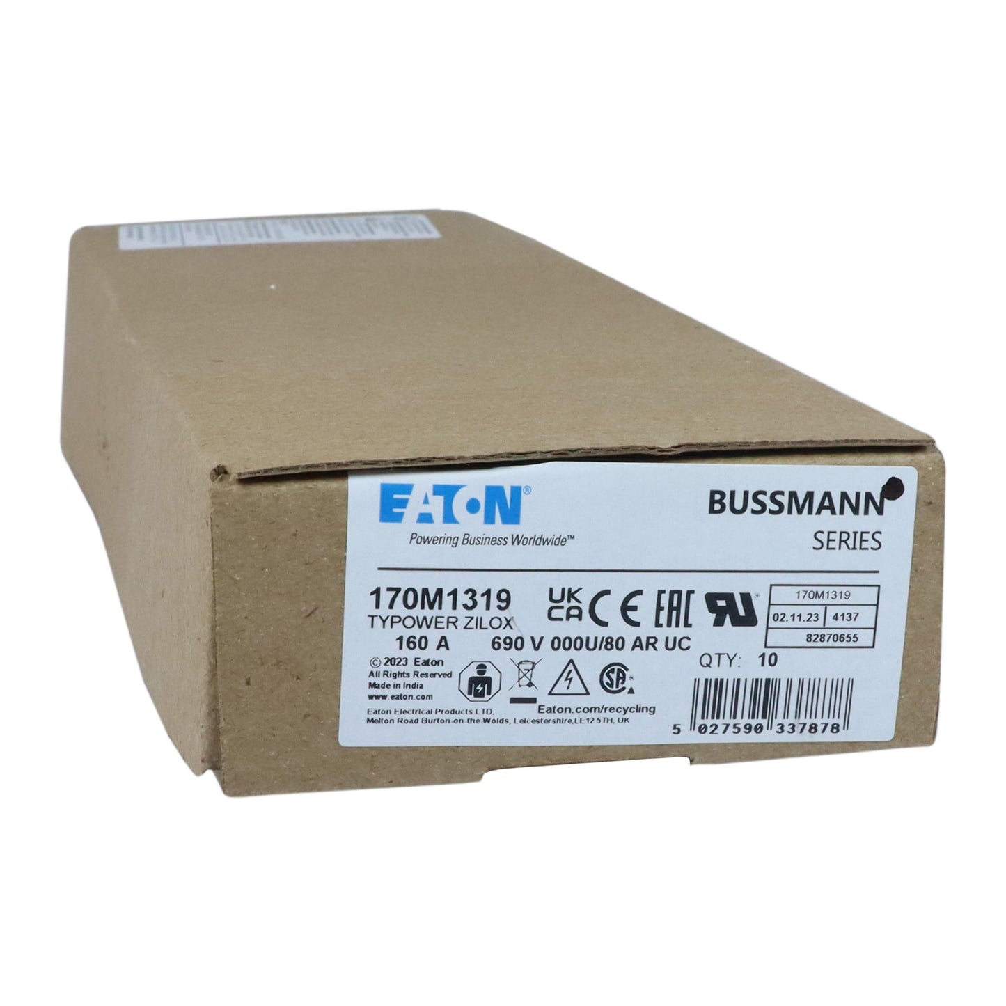 EATON 170M1319 10pcs Eaton 160A aR Fuse - 690V (170M1319)