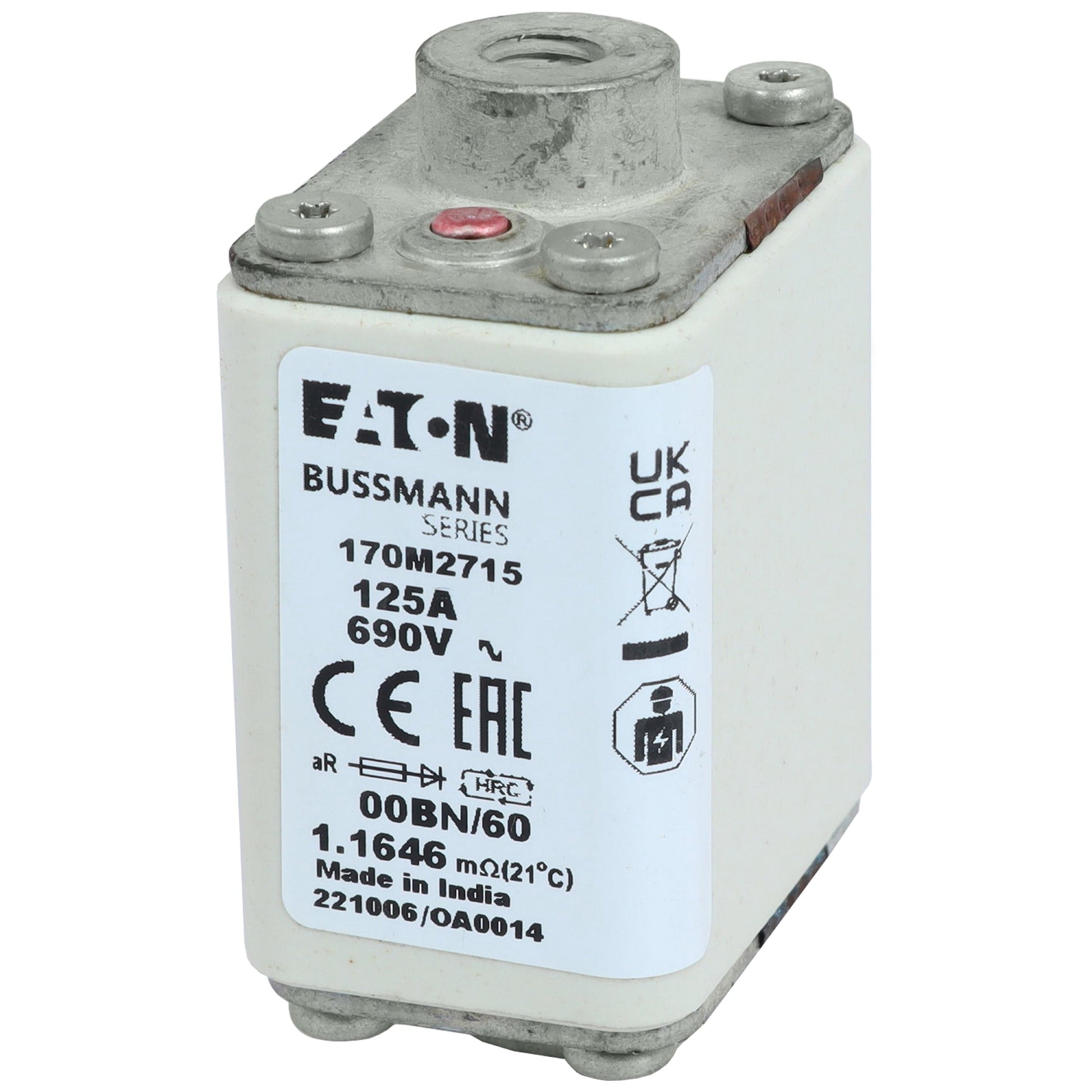 EATON 170M2715 6pcs EATON 170M2715 125A 690V Fuses