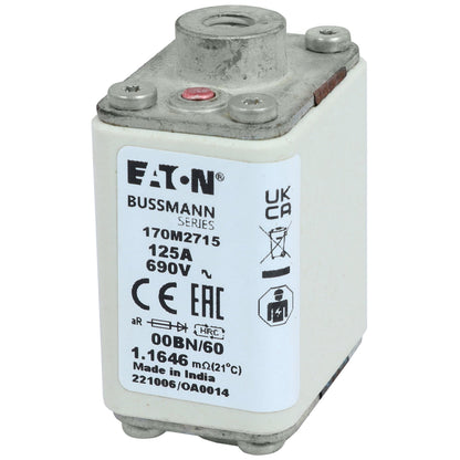 EATON 170M2715 6pcs EATON 170M2715 125A 690V Fuses