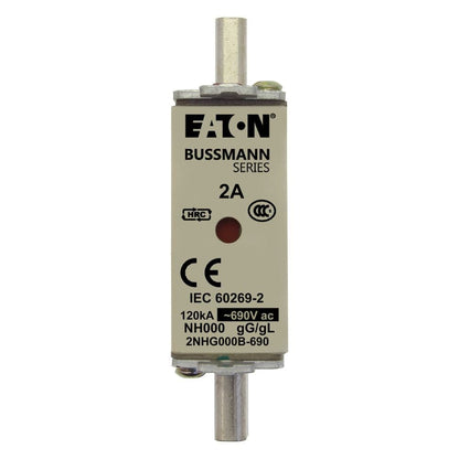 EATON EATON 2NHG000B-690 2A 500V Fuses (10 Pieces)