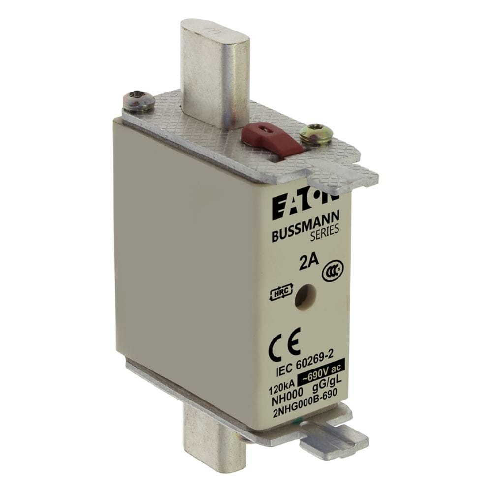 EATON EATON 2NHG000B-690 2A 500V Fuses (10 Pieces)