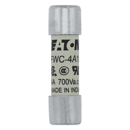 EATON Eaton FWC-4A10F Fuse, 4A 600V, Fast-Acting Ferrule, 10x38mm - Pack of 10
