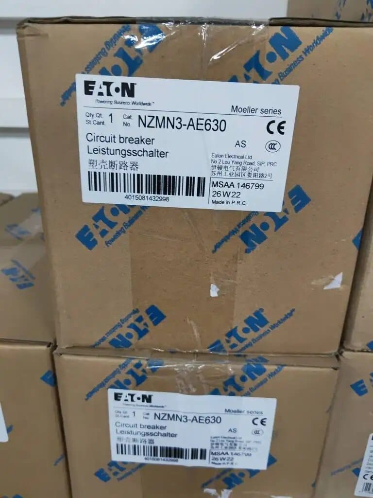 EATON Fuses NZMN3-AE400 Eaton Moeller series NZM molded case NZMN3-AE400 146783 circuit breaker electronic