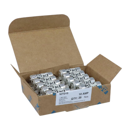 EATON NITD10 10pcs Eaton Bussmann NITD10 550V BS88 14 x 55 mm, gL/gG Fuses