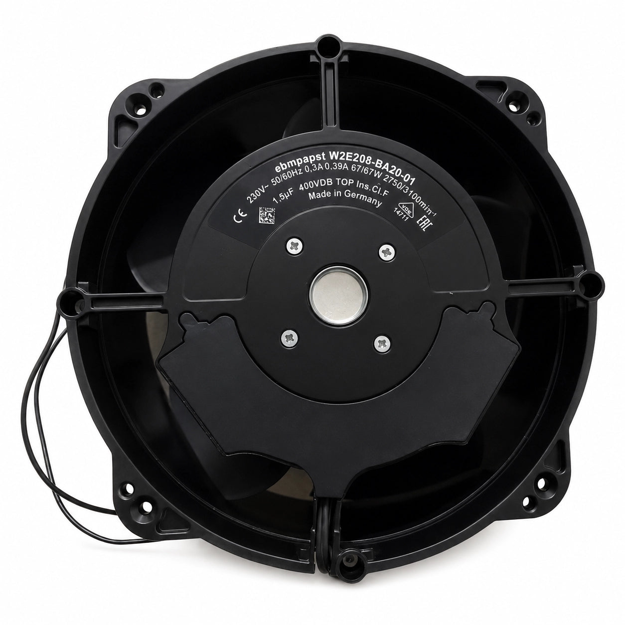 ebm-papst W2E208-BA20-01 Axial Cooling Fan, 230 V AC, 2750/3100 rpm