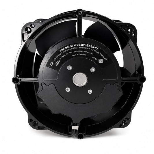 ebm-papst W2E208-BA86-51 Axial Cooling Fan, 115 V AC, 2750/3100 rpm