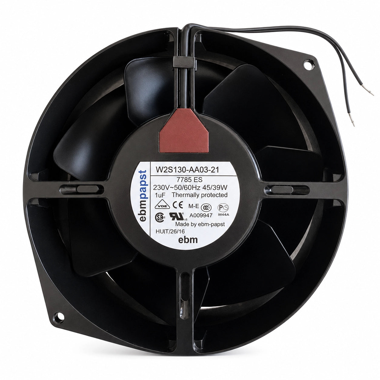 ebm-papst W2S130-AA03-01 AC Axial Fan, 230 V AC, 130 mm