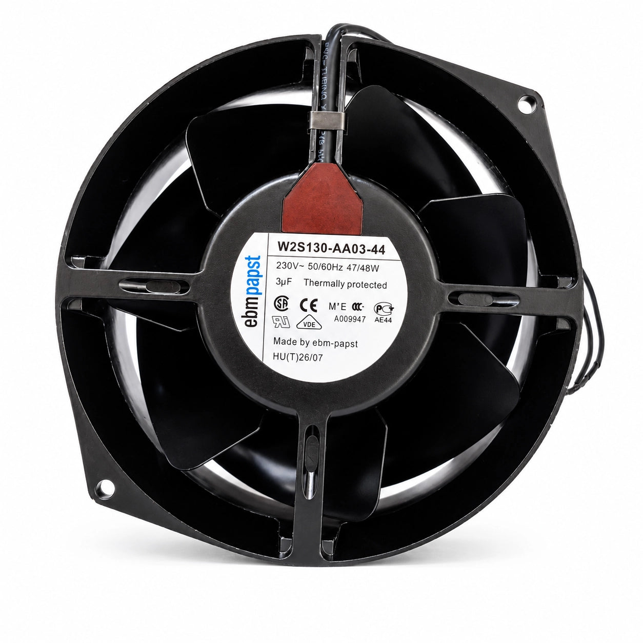 ebm-papst W2S130-AA03-44 AC Axial Fan, 230 V AC, 47/48 W
