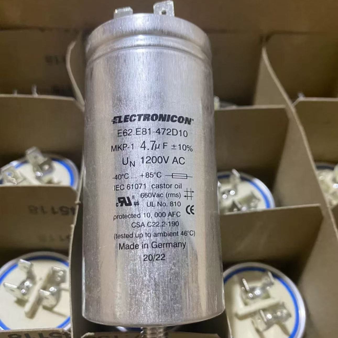 ELECTRONICON ELECTRONICON E62.E81-472D10 4.7UF 12000V Capacitor
