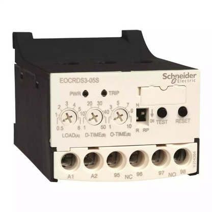 Schneider Electric EOCRDS3-05S Electronic Overcurrent Relay - 0.5 to 6 A Protection Range - Front View