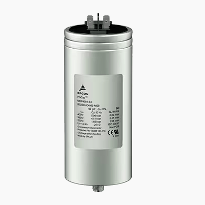 EPCOS B32340C4022A500 Single-Phase PFC Capacitor - 50 µF 400VAC - Standard Profile View