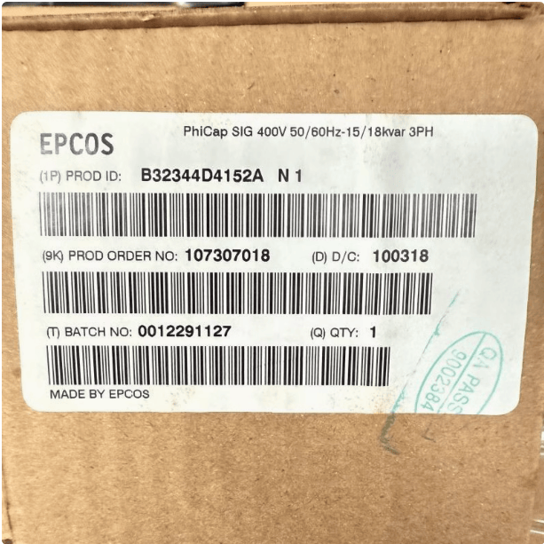 EPCOS EPCOS B32344D4152A000 400VAC 3X99.5UF Capacitor (2 Pieces)
