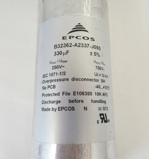 EPCOS EPCOS B32362-A2337-J050 350V 200uF Capacitor