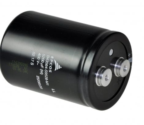 EPCOS EPCOS B43564-S9588-M2 Aluminum Electrolytic Capacitor, 5800µF 400V, Screw Terminal