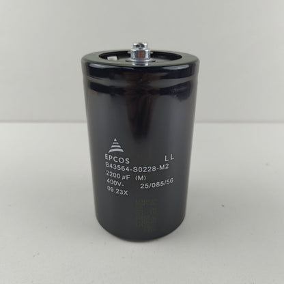 EPCOS PCOS B43564-S0228-M2 Aluminum Electrolytic Capacitor, 2200uF, 400V, Snap-in, ±20% Tolerance