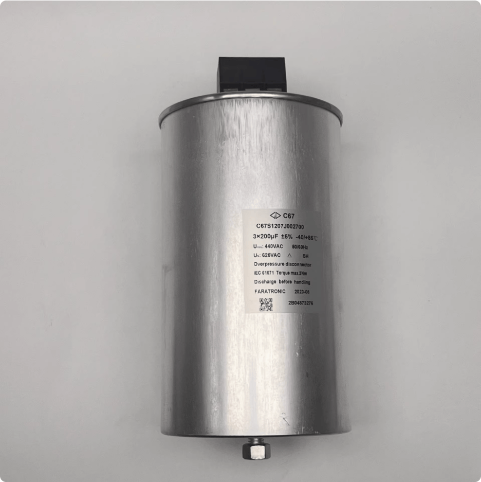 FARATRONIC FARATRONIC C67S1207J002700 440v380v230vac400V3*200uf Capacitor (2 Pieces)