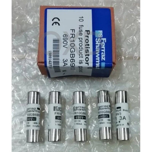 Ferraz Shawmut Electrical Fuses Ferraz Shawmut (Mersen) C330006 gR High Speed Square Body Fuse, FR10GB69V3/FR10GB69V4 Series, 690VAC / Up to 1000VDC, Up to 200kAIC