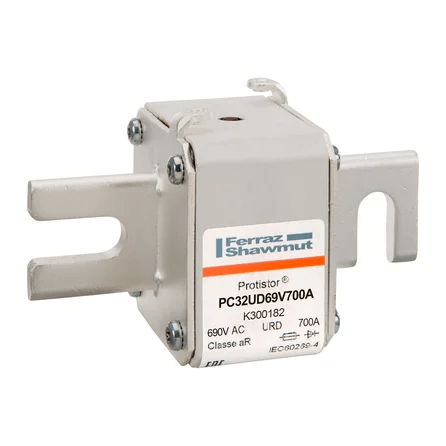Mersen PC32UD69V700A High-Speed Fuse - 700A 690V - Front View