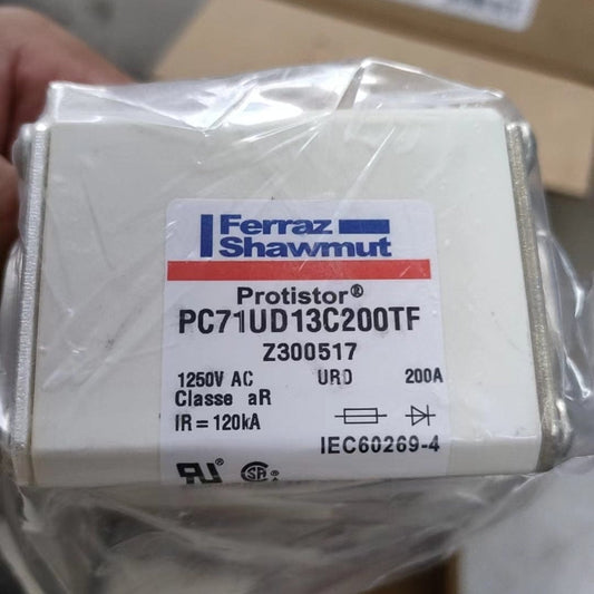 Ferraz Shawmut Mersen Protistor Z300517 (PC71UD13C200TF)  Fuse, 200A 1250VAC (IEC)/1300VAC (UL),  Pack of 3