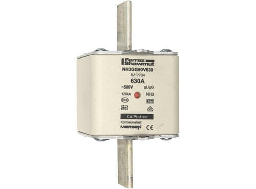 Ferraz Shawmut NH3GG50V630 3pcs Ferraz Shawmut NH3GG50V630 S217734 Fuses
