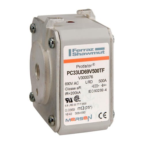 Ferraz Shawmut PC33UD69V550 2pcs Ferraz Shawmut W300077 - PC33UD69V550TF Fuses